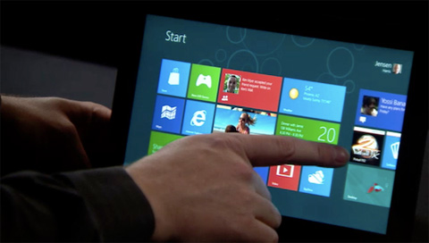 Windows 8 Consumer Preview táblagépen